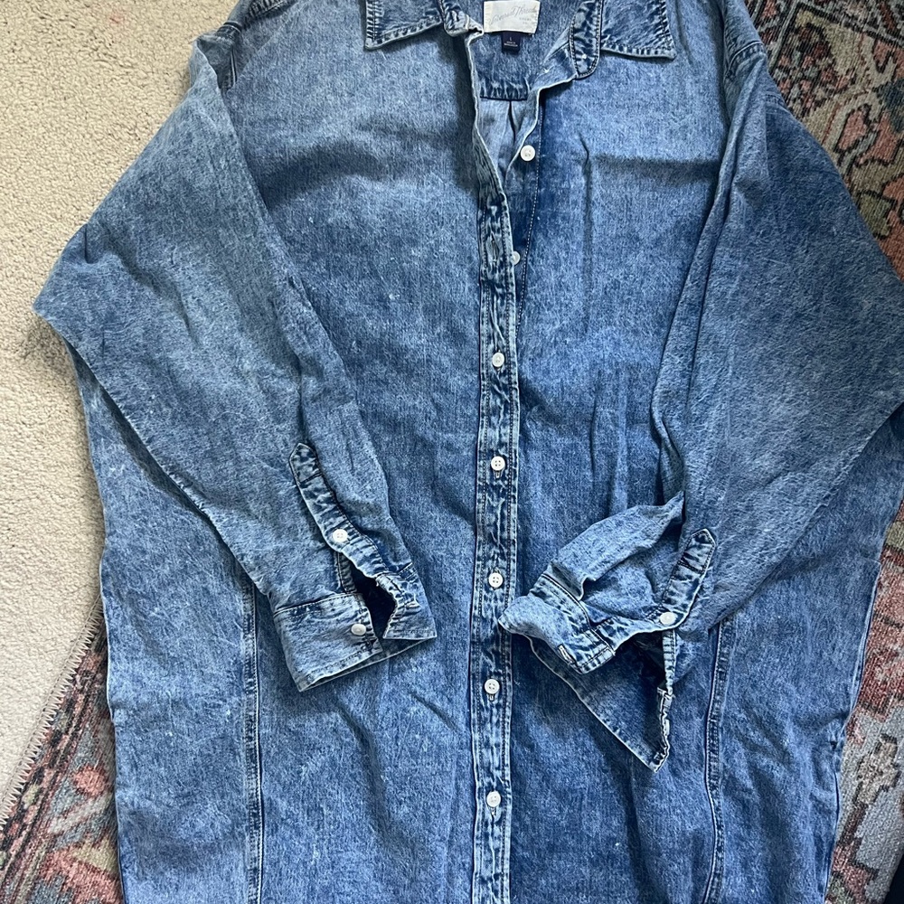Universal Thread Denim Button-Up Shirt Dress